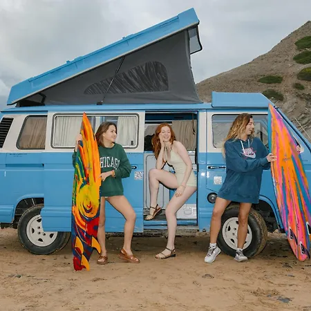 Rent A Campervan Vw T3 Azul In Algarve Portugal Tente de luxe