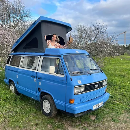 Rent A Campervan Vw T3 Azul In Algarve Portugal Tente de luxe Bicas