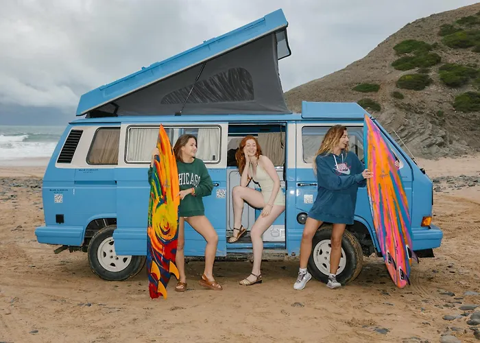 Rent A Campervan Vw T3 Azul In Algarve Portugal Tente de luxe