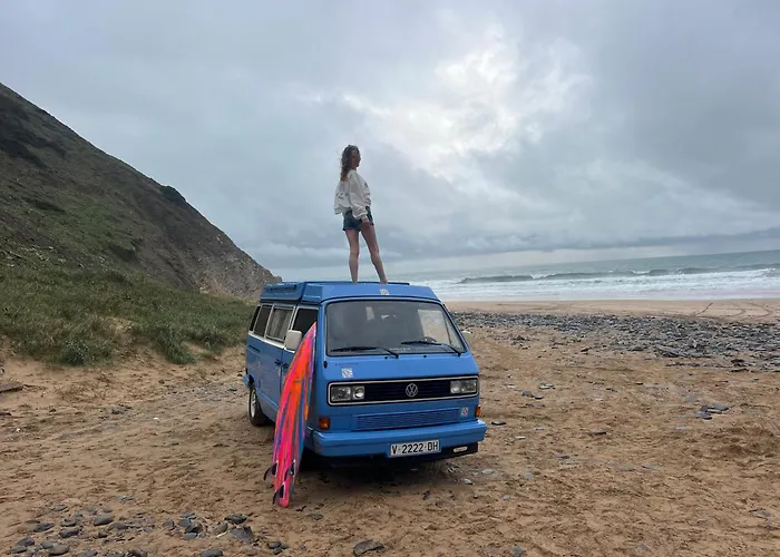 Rent A Campervan Vw T3 Azul In Algarve Portugal Tente de luxe *